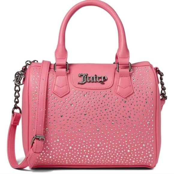 Juicy Couture Pink Satchel with Bling - Picture 1 of 4